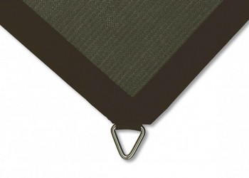shadesail comfort 285 Deep Grey met zwarte band (maatwerk)