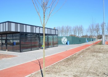 Winddoek Sportcomplex Universiteit Leiden