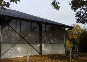 Winddoek lichtgrijs 180 gr/m2