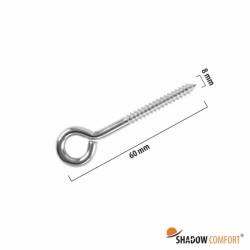 RVS Schroefoog M8x60 - Shadow Comfort