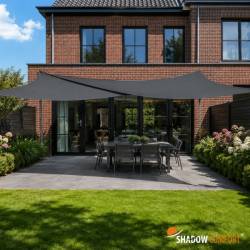 Schaduwdoek DuoColor Carbon Black - Shadow Comfort