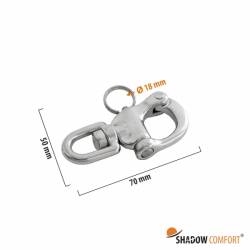 RVS snelsluiting - Shadow Comfort