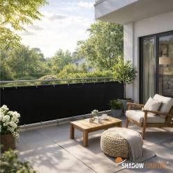 Balkondoek DuoColor Carbonblack