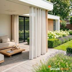 Buitengordijn Arctic White - Shadow Comfort