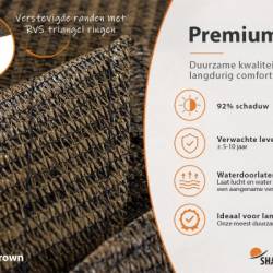 Schaduwdoek Japanese Brown- Shadow Comfort