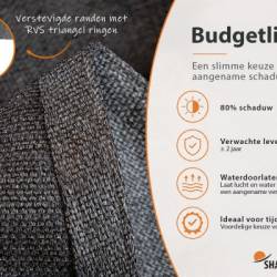 Schaduwdoek Mystic Grey - Shadow Comfort 