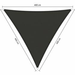 Waterdicht schaduwdoek Shadow Comfort Warm Grey driehoek 4x4x4