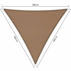 Waterdicht schaduwdoek Shadow Comfort Brazilian Sand driehoek 4x4x4