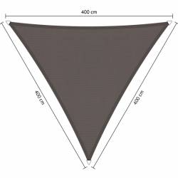 Waterdicht schaduwdoek Shadow Comfort Santorini Grey driehoek 4x4x4