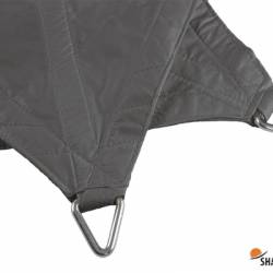 Waterdicht schaduwdoek Shadow Comfort Vintage Grey driehoek 4x4x4