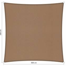 Waterdicht schaduwdoek Shadow Comfort Brazilian Sand vierkant 3x3