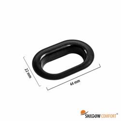 Ovale zeilogen kleur Zwart afmetingen - Shadow Comfort